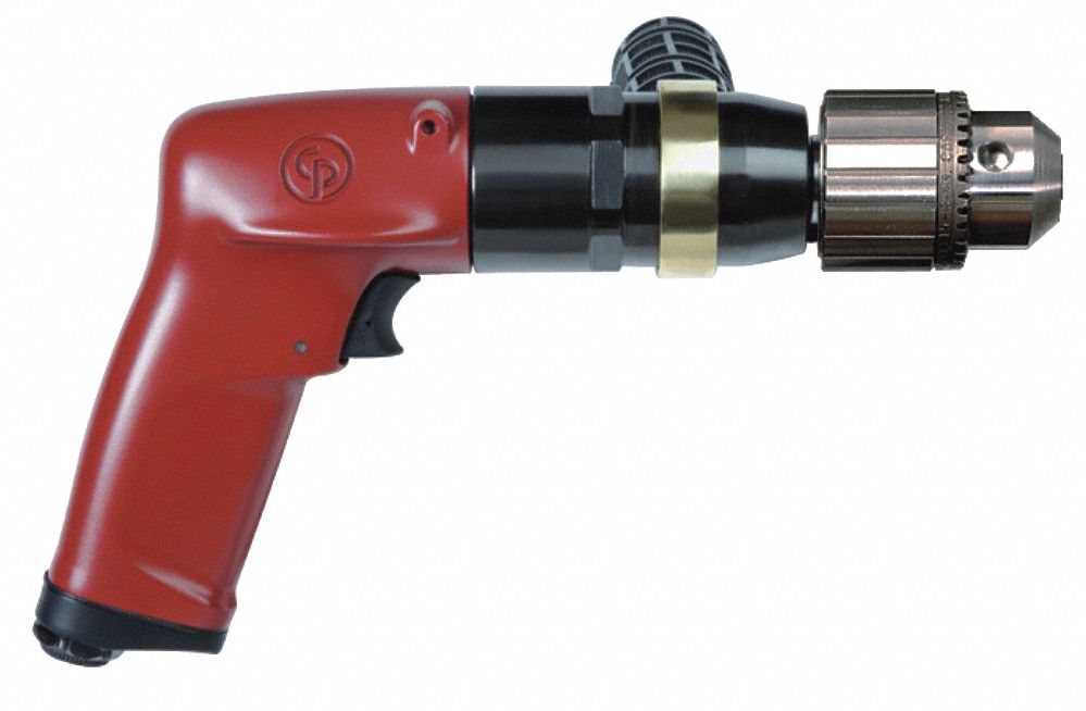 DRILL, 1/2 IN CHUCK SIZE, INDUSTRIAL DUTY, 900 RPM FREE SPEED, 1 HP, KEYLESS