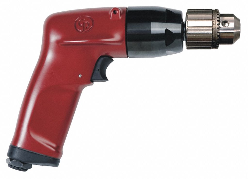 DRILL, 3/8 IN CHUCK SIZE, INDUSTRIAL DUTY, 2,600 RPM FREE SPEED, 1 HP, KEYED