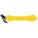 KLEVER EXCEL SERIES HOOK-STYLE SAFETY CUTTER, STEEL, YELLOW PLASTIC HANDLE, MULTIPURPOSE, BLADE INCLUDED, 7 X 1¾ IN