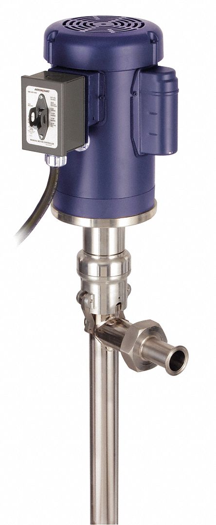 Electric Drum Pump: 115 V AC, Pump with Spout, 300 ft Max. Head, 2 hp HP