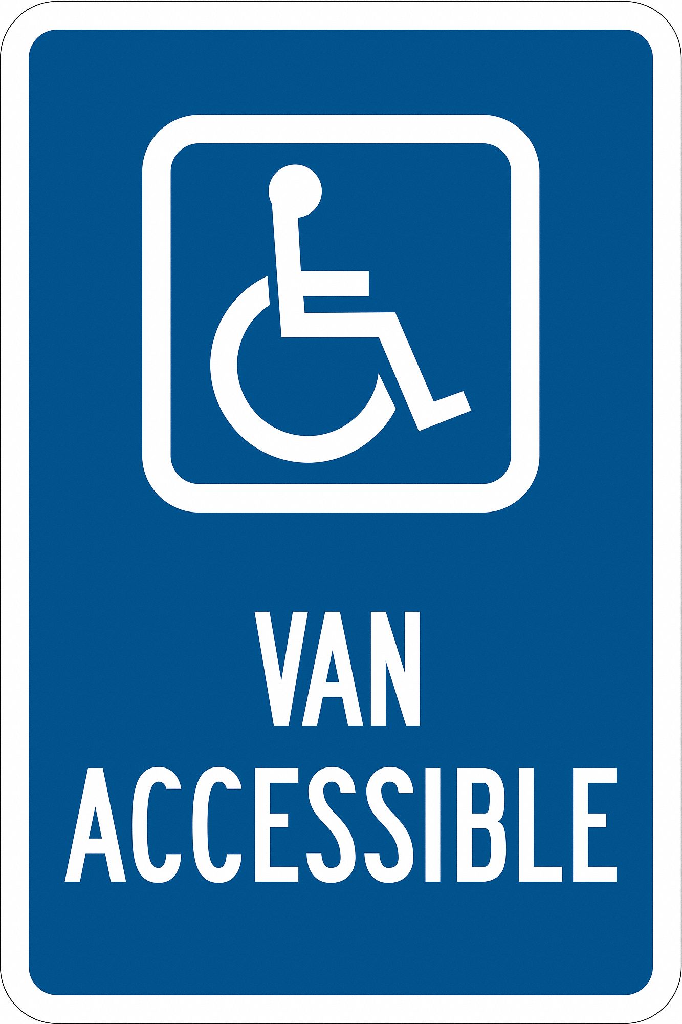 ADA Handicapped Parking Sign, 18" x 12"