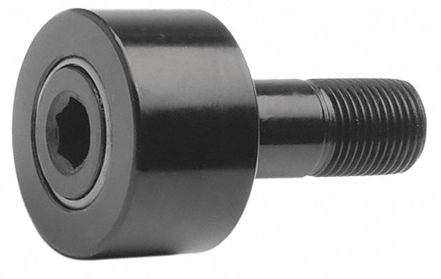 Cam Follower: 3 in Dia, Heavy, 2 Row, Dbl Sealed, Hex Socket, Flat, 1 3/4 in Roller Wd