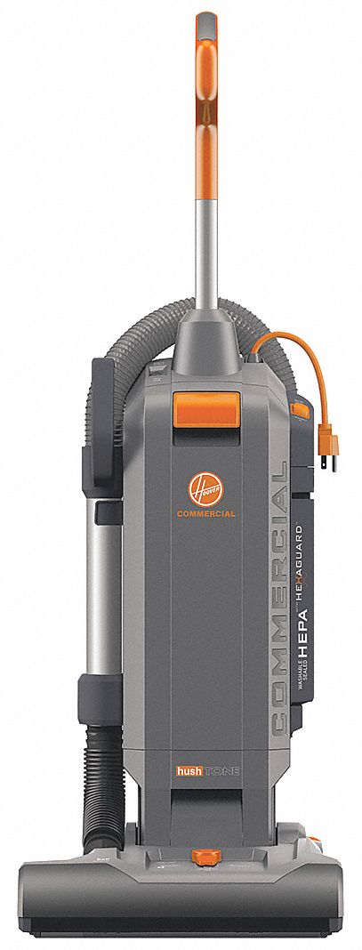 HOOVER Bagged Upright Vacuum with 15" Cleaning Path, 152 cfm, HEPA