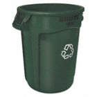 CONTAINER RECYCLE W/O LID GRN 32GAL