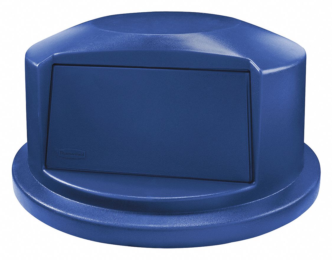40PM35 - D1932 Trash Can Top Dome Swing Closure Blue