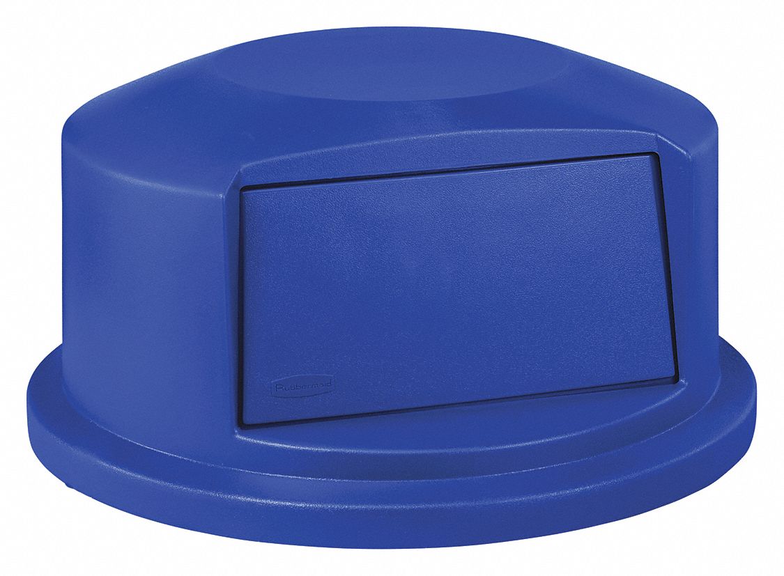 D1932 Trash Can Top Blue Plastic