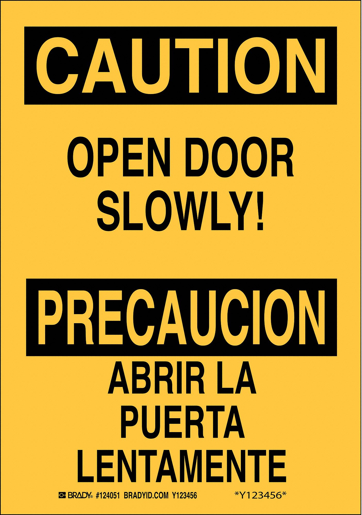 Safety Sign, 10" x 7", Plastic