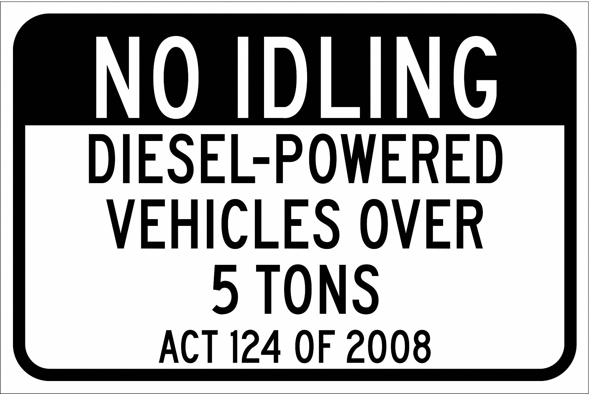 Traffic Sign, 12"H, 18"W, Aluminum