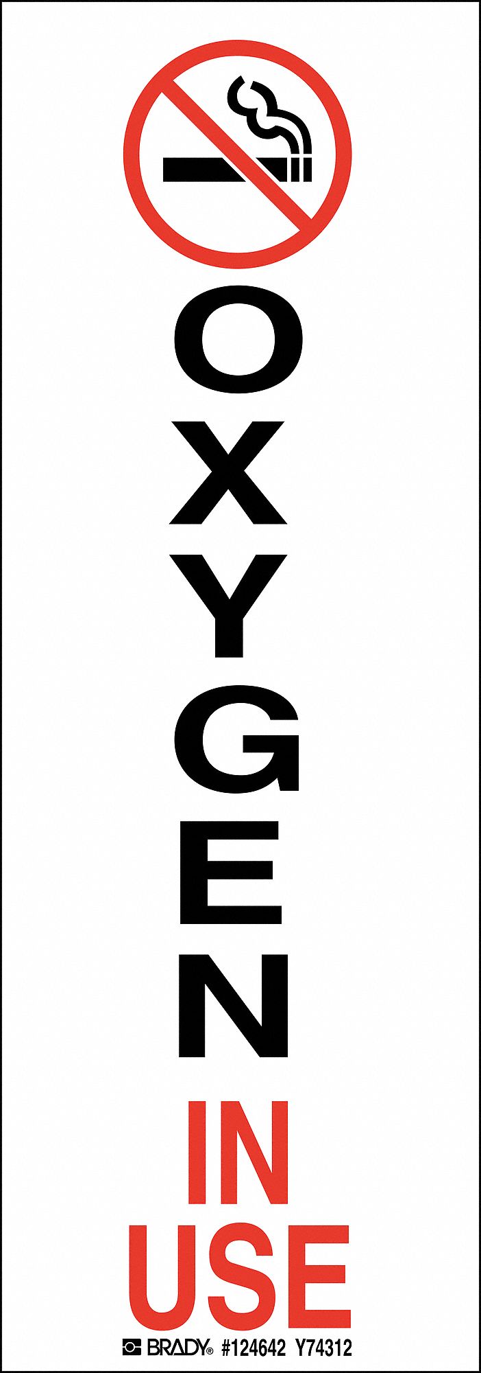 Notice Sign, 10 x 3-1/2In, Blk and Red/Wht