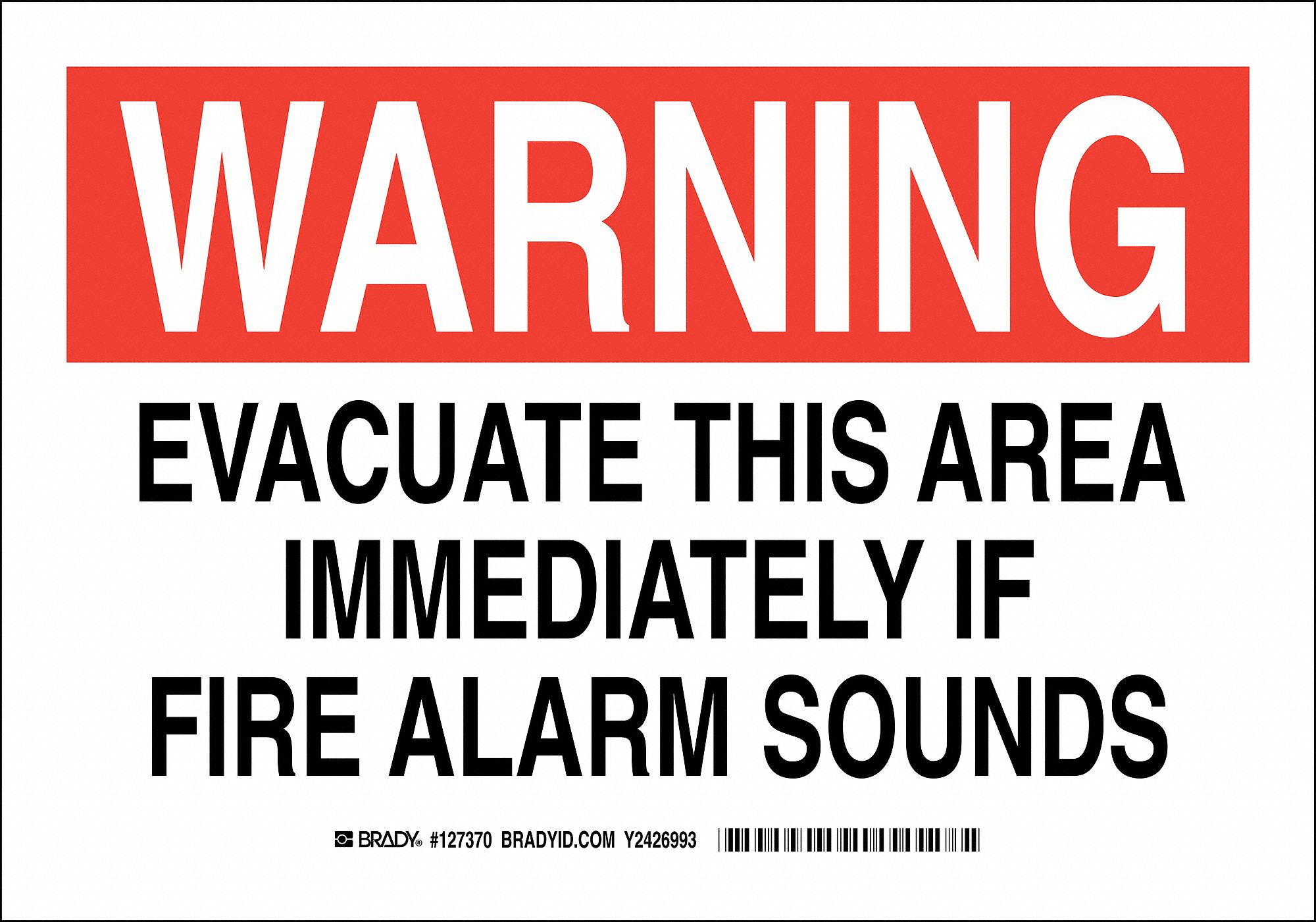 Aluminum, Fire Information Sign, 14