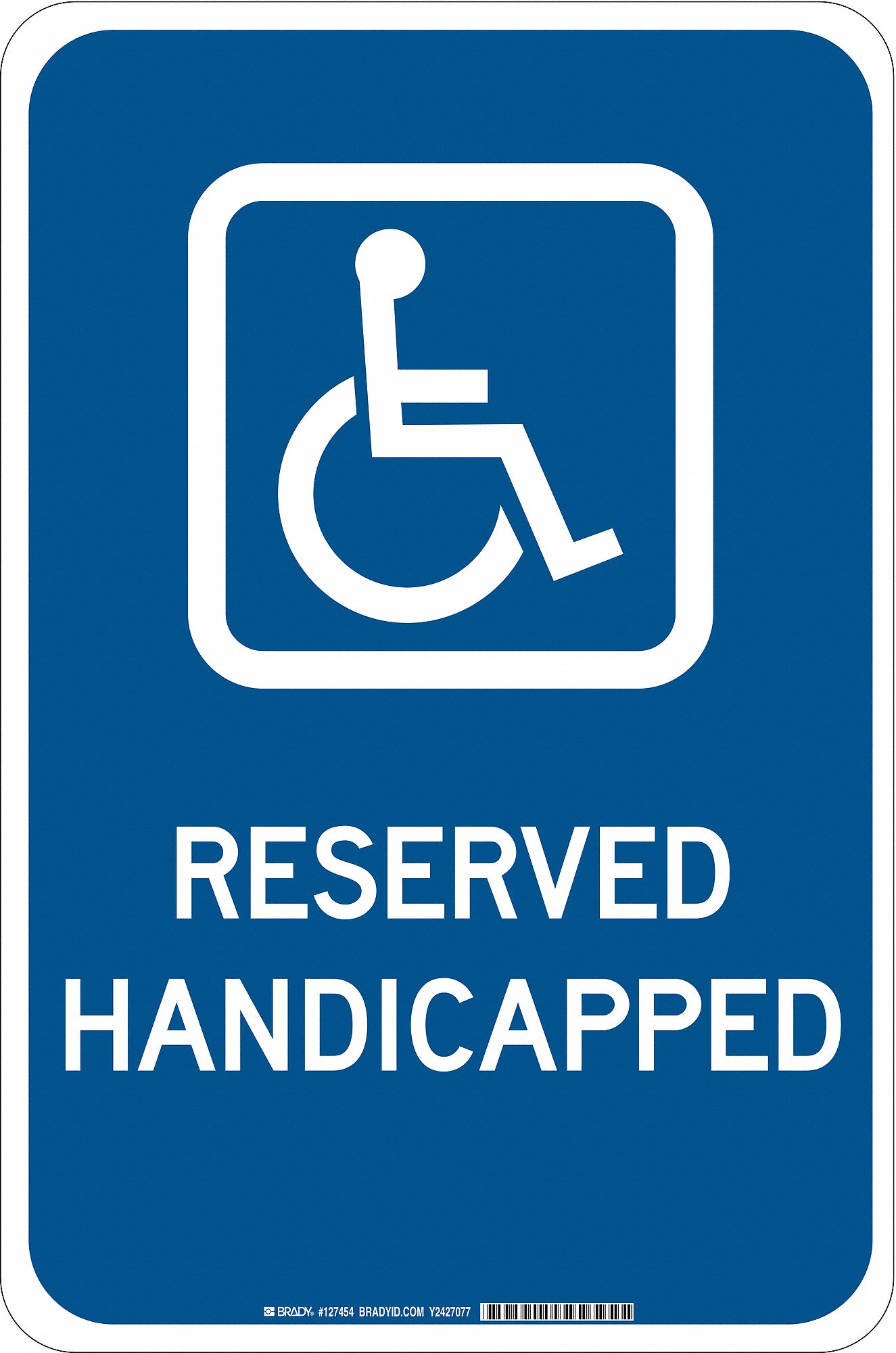 ADA Handicapped Parking Sign, 18" x 12"