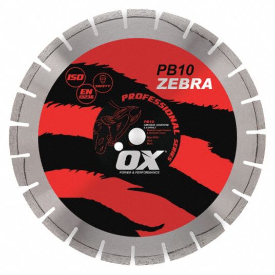 OX Chop Saws, Diamond Saw Blade, 14" Blade Dia. 40TP38OXPB1014
