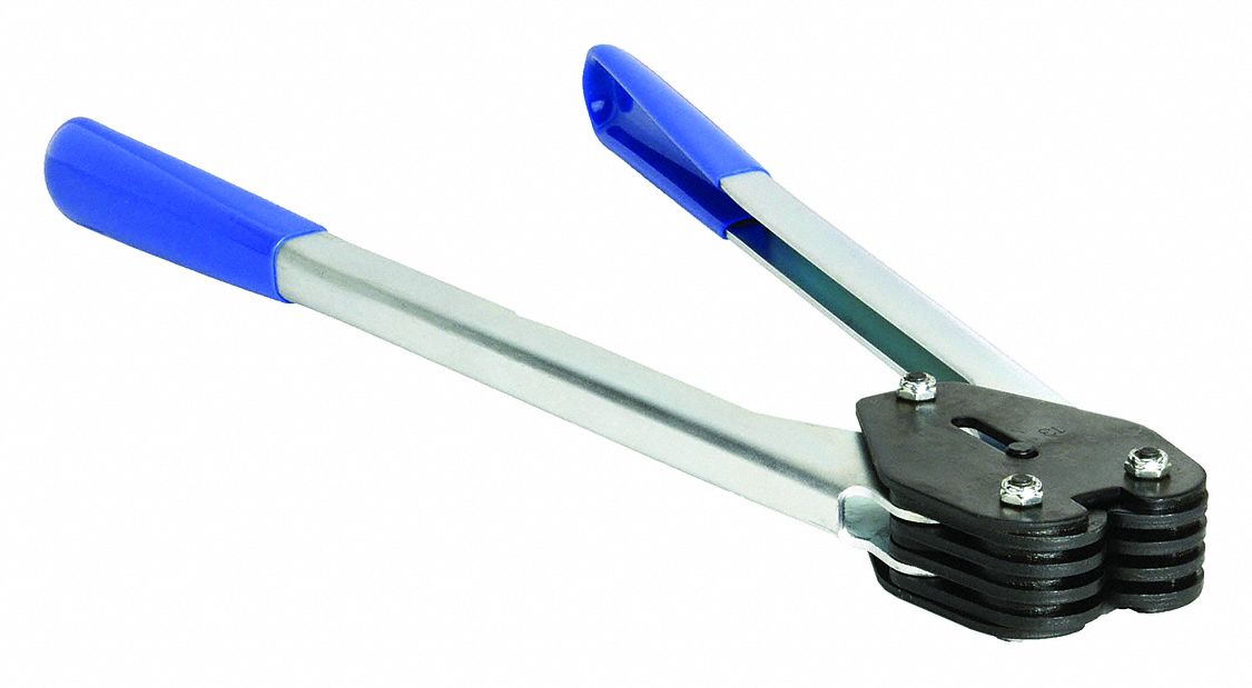 STRAPPING SEALER, FITS ⅝ IN STRAP W, FITS 900 TO 1600 LB STRAP TENSILE, CRIMP