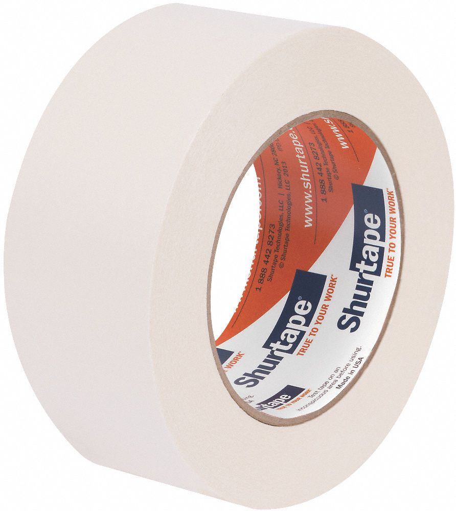 SHURTAPE Paper Double Sided Masking Tape, Rubber Adhesive, 5 mil Thick