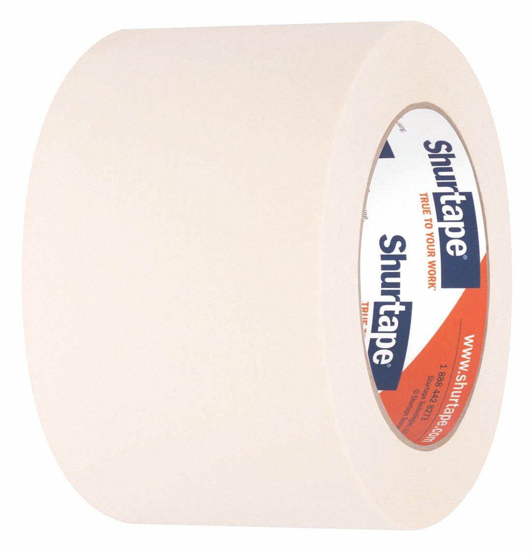 MASKING TAPE, 2 13/16 IN X 60 YARD, 4.8 MIL THICK, INDOOR, RUBBER ADHESIVE, 16 PK