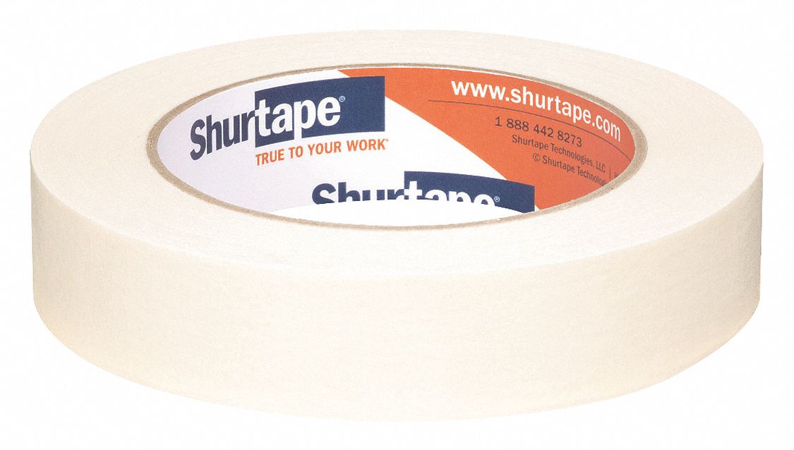 MASKING TAPE, 15/16 IN X 60 YARD, 4.6 MIL THICK, INDOOR, RUBBER ADHESIVE, 36 PK
