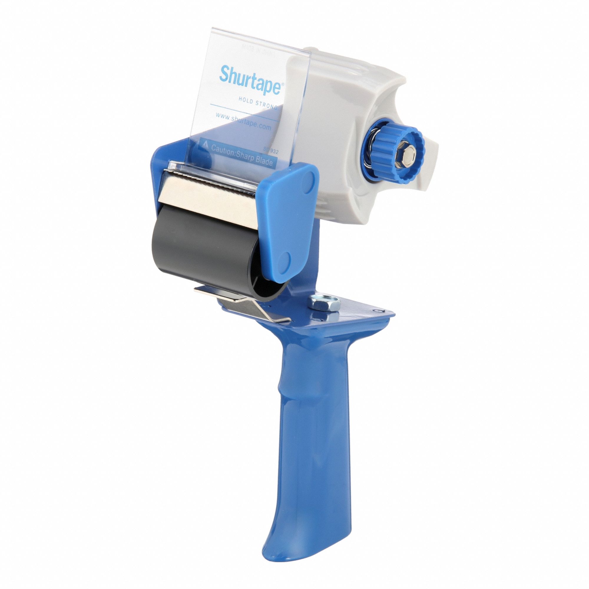 Tape Dispenser: For 2 in Max Tape Wd, For 3 in Tape Core Dia, Pistol