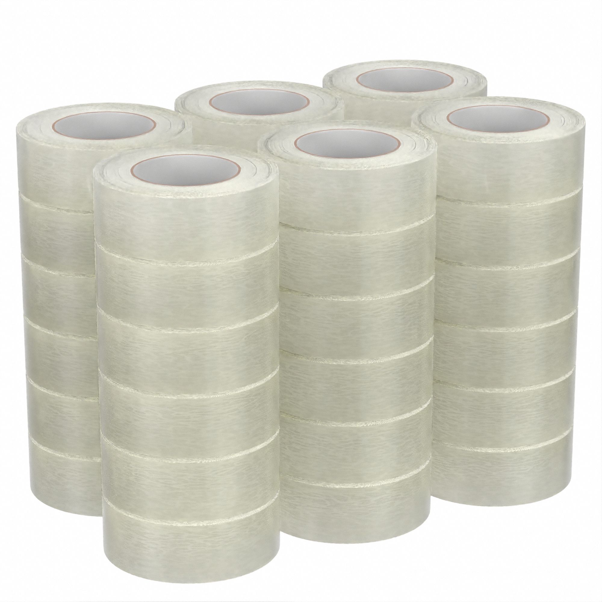 CARTON SEALING TAPE, 1.8 MIL THICK, 2 IN X 110 YD, 48 MM X 100 M, CLEAR, PP 810, 36 PK