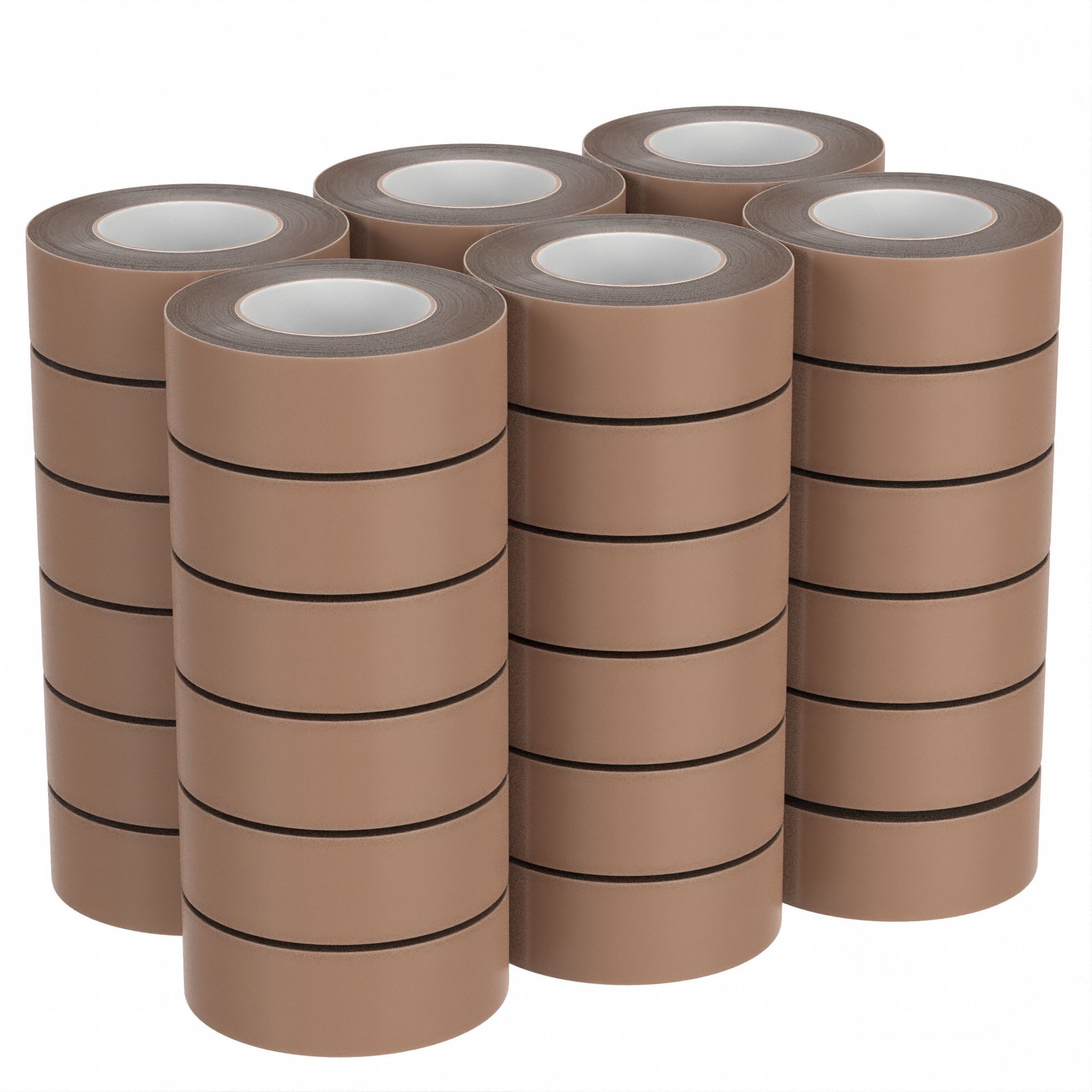 CARTON SEALING TAPE, 2 MIL THICK, 2 IN X 110 YD, 48 MM X 100 M, TAN, STANDARD DUTY, 36 PK