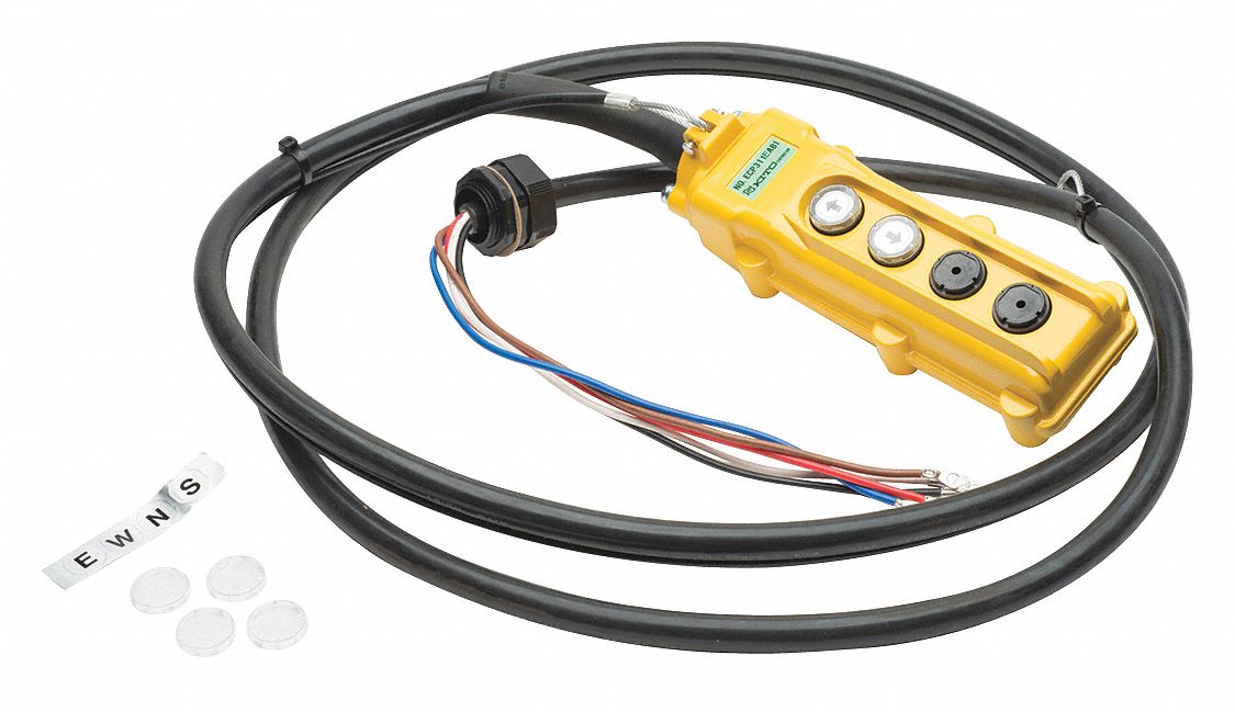 Pendant Station: Electric Chain Hoists, SNERM, 11 ft Pendant Cord Lg, MP1DSS278115