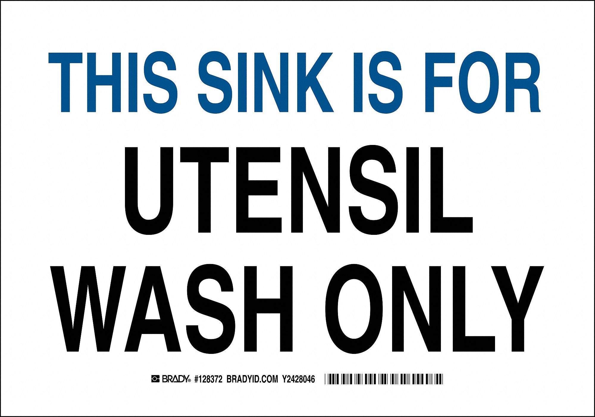 Restriction Sign, 7" x 10", Polyester