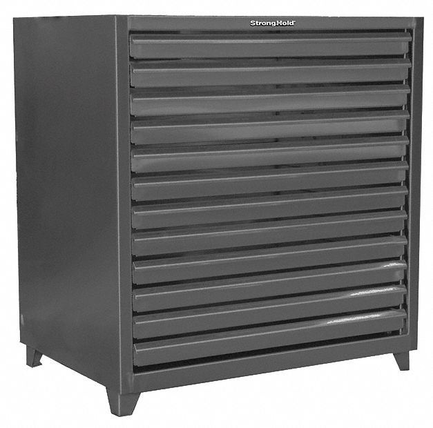 STRONG HOLD, 50 in x 36 in x 53 in, 12 Drawers, Storage Cabinet ...