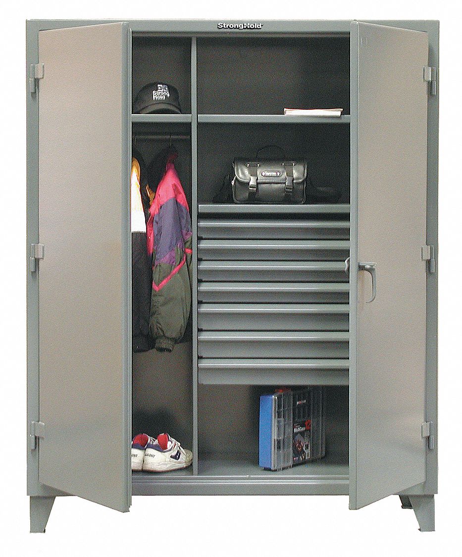 Heavy-Duty Welded Storage Cabinet with Drawers - 48 x 24 x 78