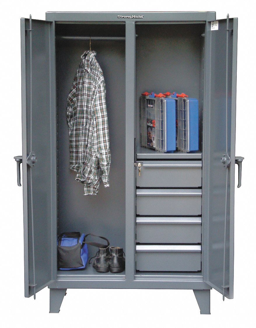 Strong Hold Industrial Storage Cabinet Dark Gray 66 H X 36 W X
