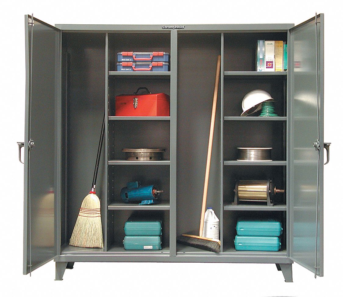 Strong Hold Heavy Duty Storage Cabinet Dark Gray 78 H X 72 W X