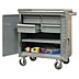 Heavy-Duty, Workstation-Height Rolling Tool Cabinets, 30" to 39" Wide