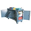 Heavy-Duty, Workstation-Height Rolling Tool Cabinets, 60" to 69" Wide image