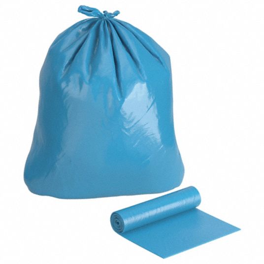 Portasafe SL1932RBL Trash Bag, 35 gal, Blue, PK225