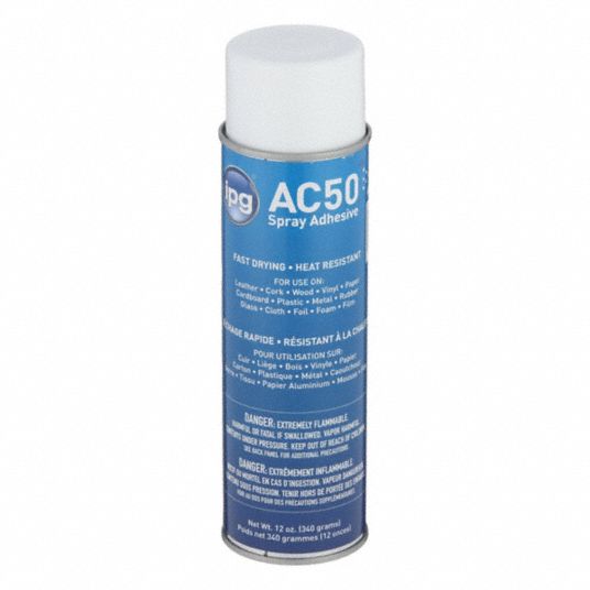 IPG, AC50, 12 fl oz, Spray Adhesive - 40X640|82766 - Grainger