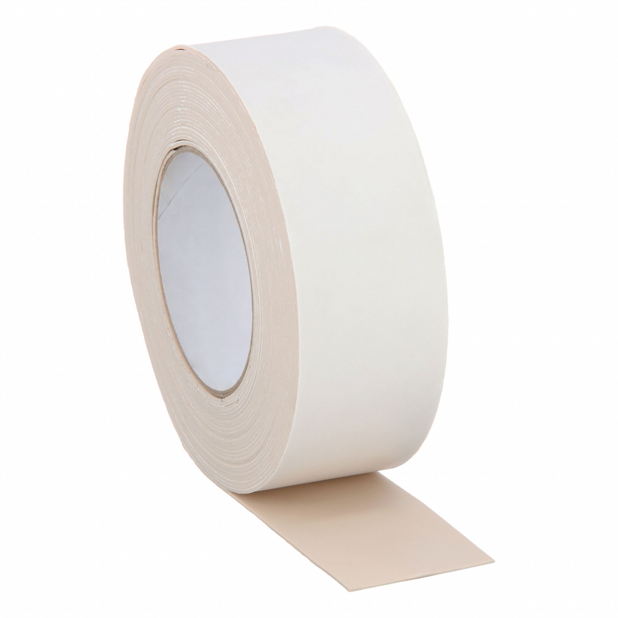 Blast Impact Tape: 2 in Wd, 10 yd Lg, 46 mil Thick, White, Rubber Film, Acrylic, 24 PK