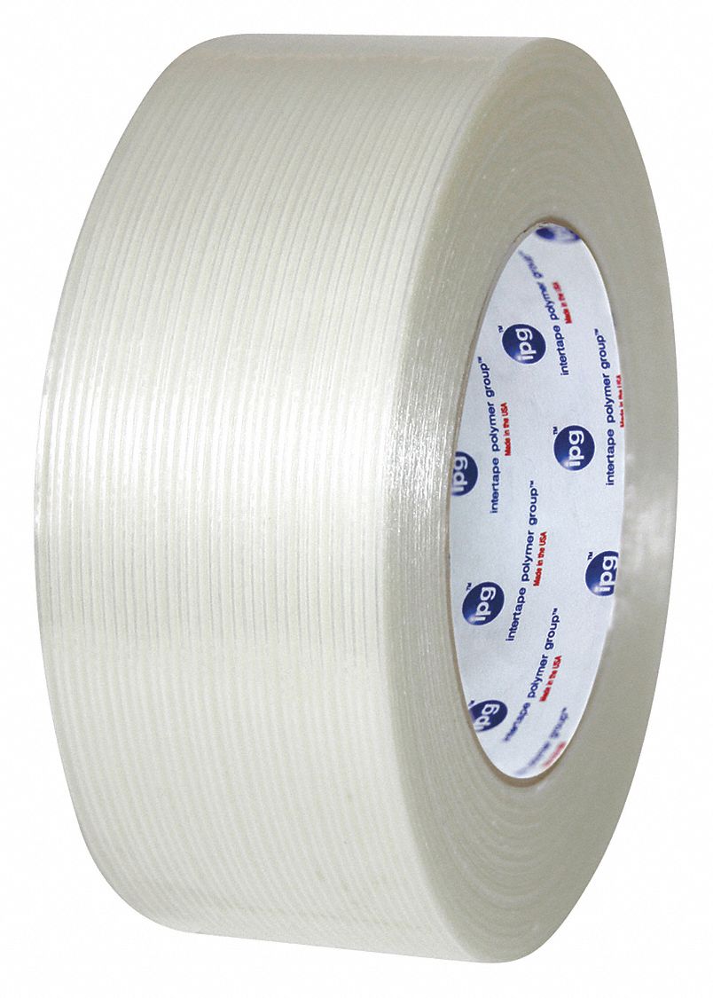 FILAMENT TAPE, 36MM W, NATURAL, CLEAR, 24 PK