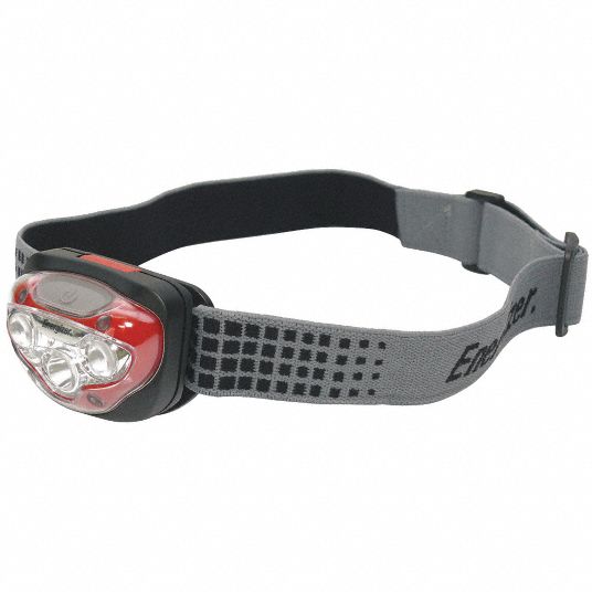 ENERGIZER LED Headlamp, Plastic, Maximum Lumens Output: 300 lm, Red ...