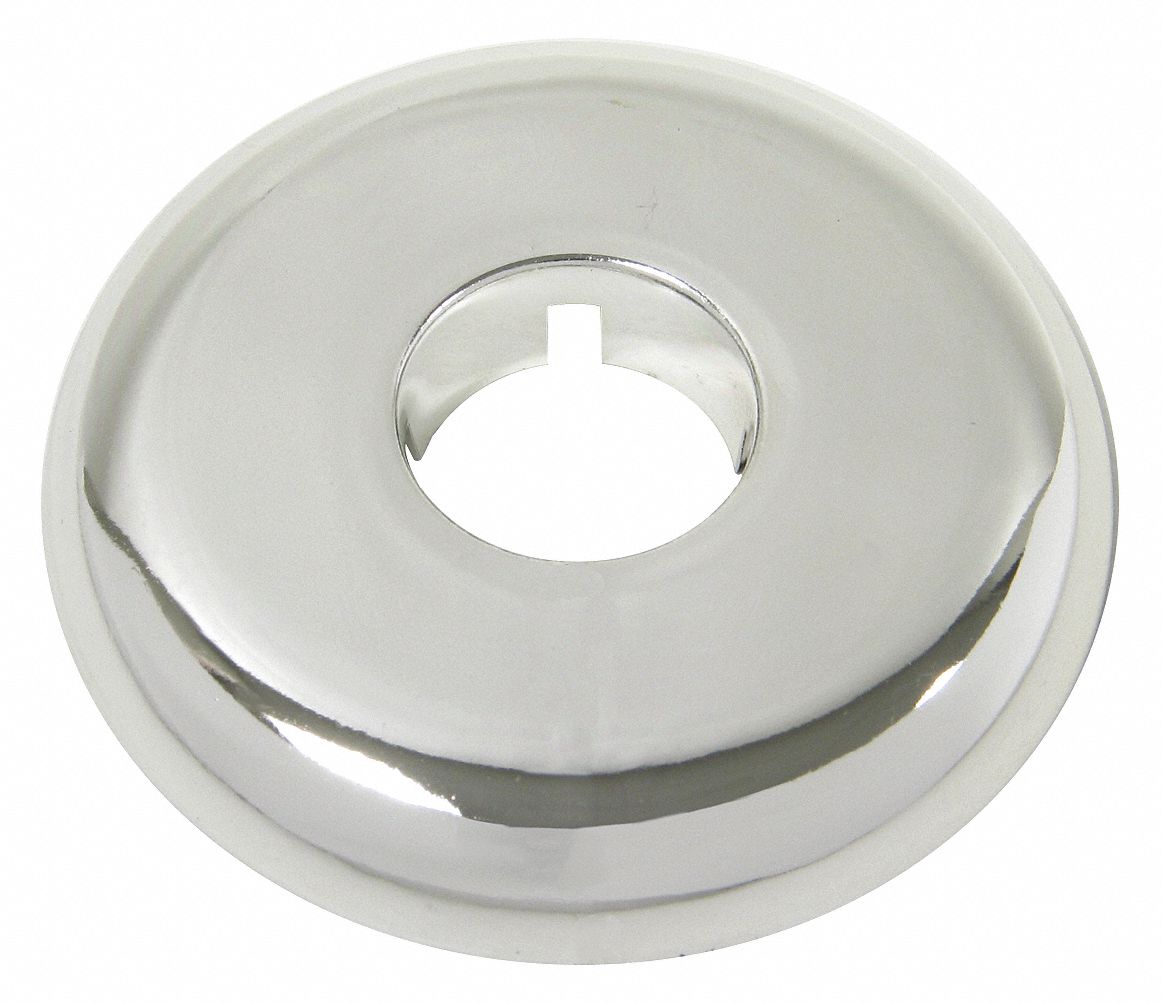 ESCUTCHEON RING: UNIVERSAL FIT, CHROME FINISH, ¾ IN W, PLASTIC, 12 PK