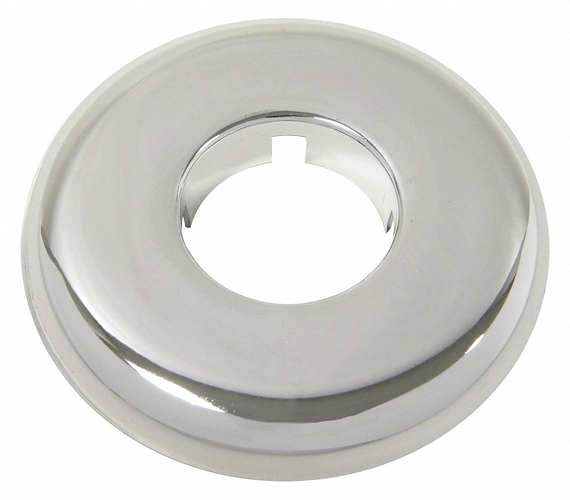 Escutcheon: For Universal Fit Most Mfgs Series, Plastic, Chrome Finish, 12 PK