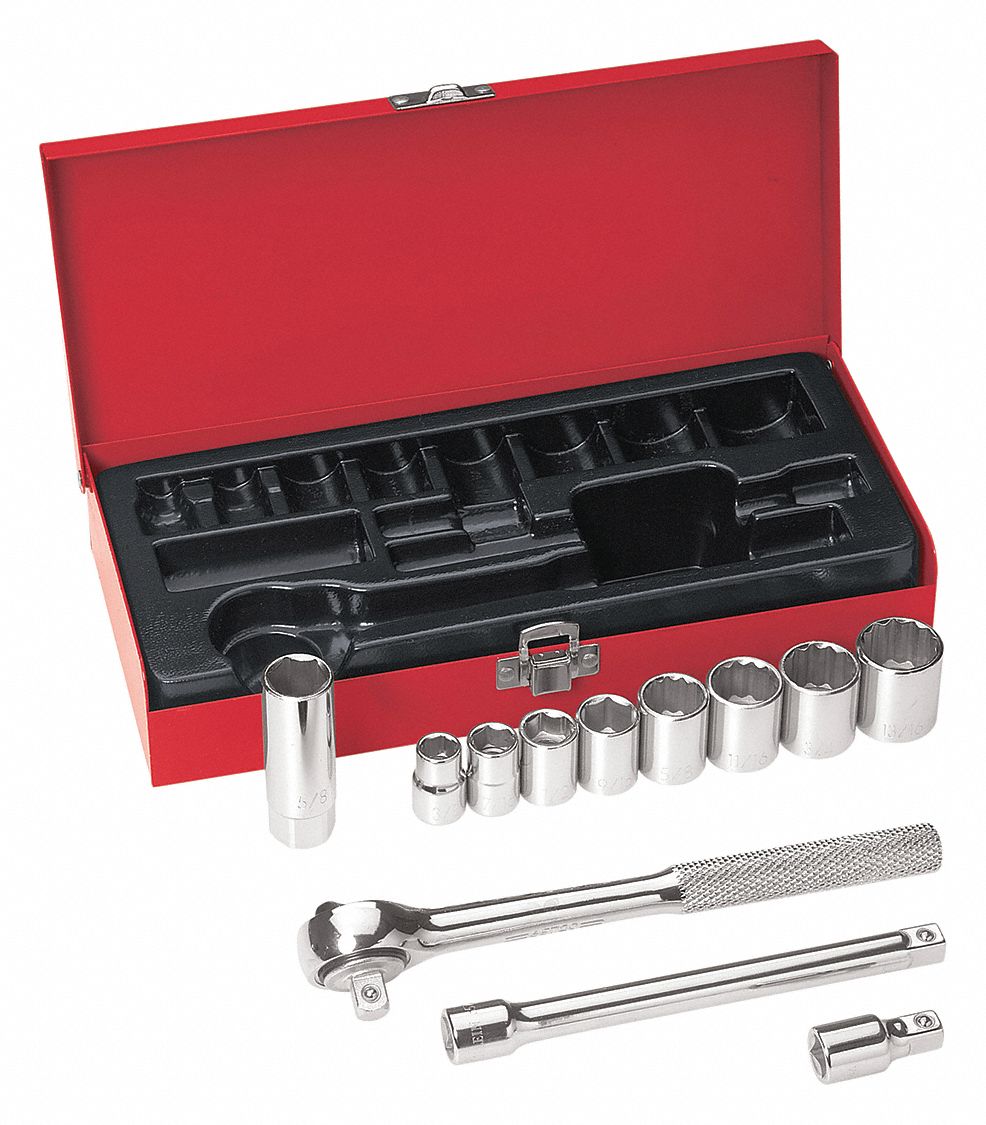 40Y451 - 12-Piece Drive Socket Wrench Set