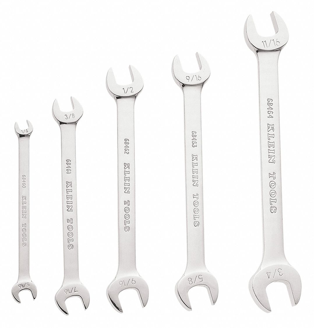 KLEIN TOOLS, 5Piece OpenEnd Wrench Set 40Y58668450 Grainger