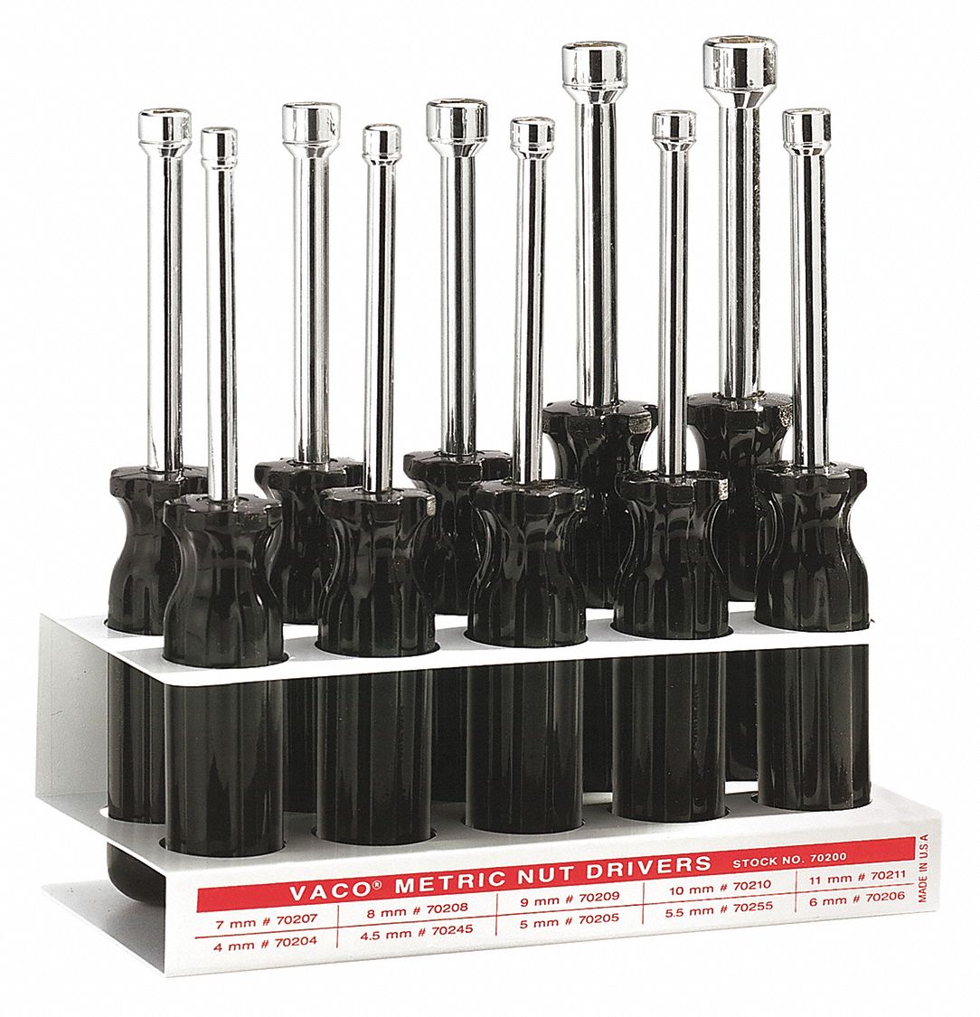 KLEIN TOOLS 10Piece Metric NutDriver Set 40Y62870200 Grainger