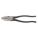 PLIERS, STEEL, BLACK HANDLE, NOT INSULATED, LINEMAN'S PLIERS, 9 9/32 IN L, 1.1 LB WEIGHT