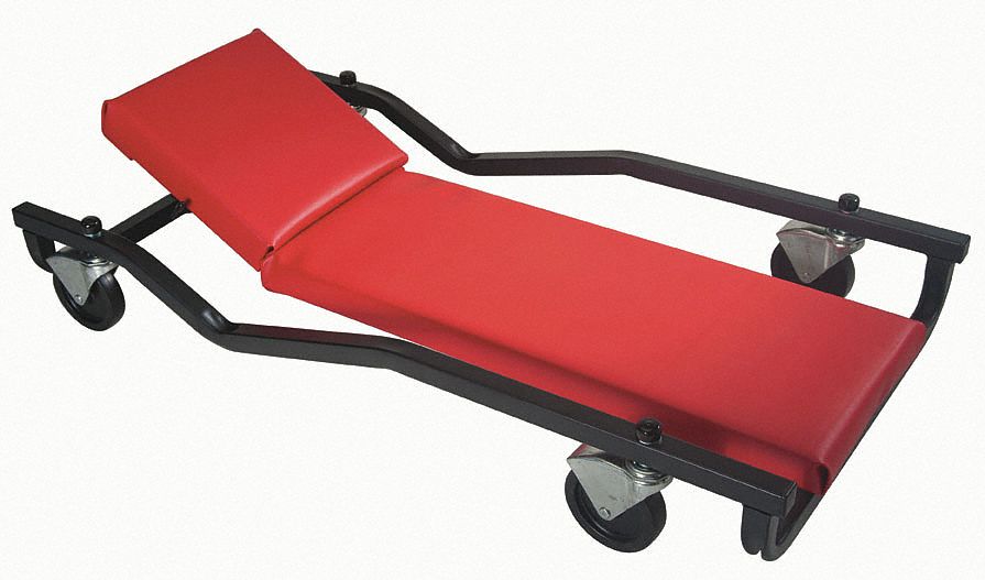 BRIDGELAND 40 In. 300 Lb. Capacity, 2-in-1 Foldable Z-Shape Seat And Creeper With 6 Swivel Casters 91103