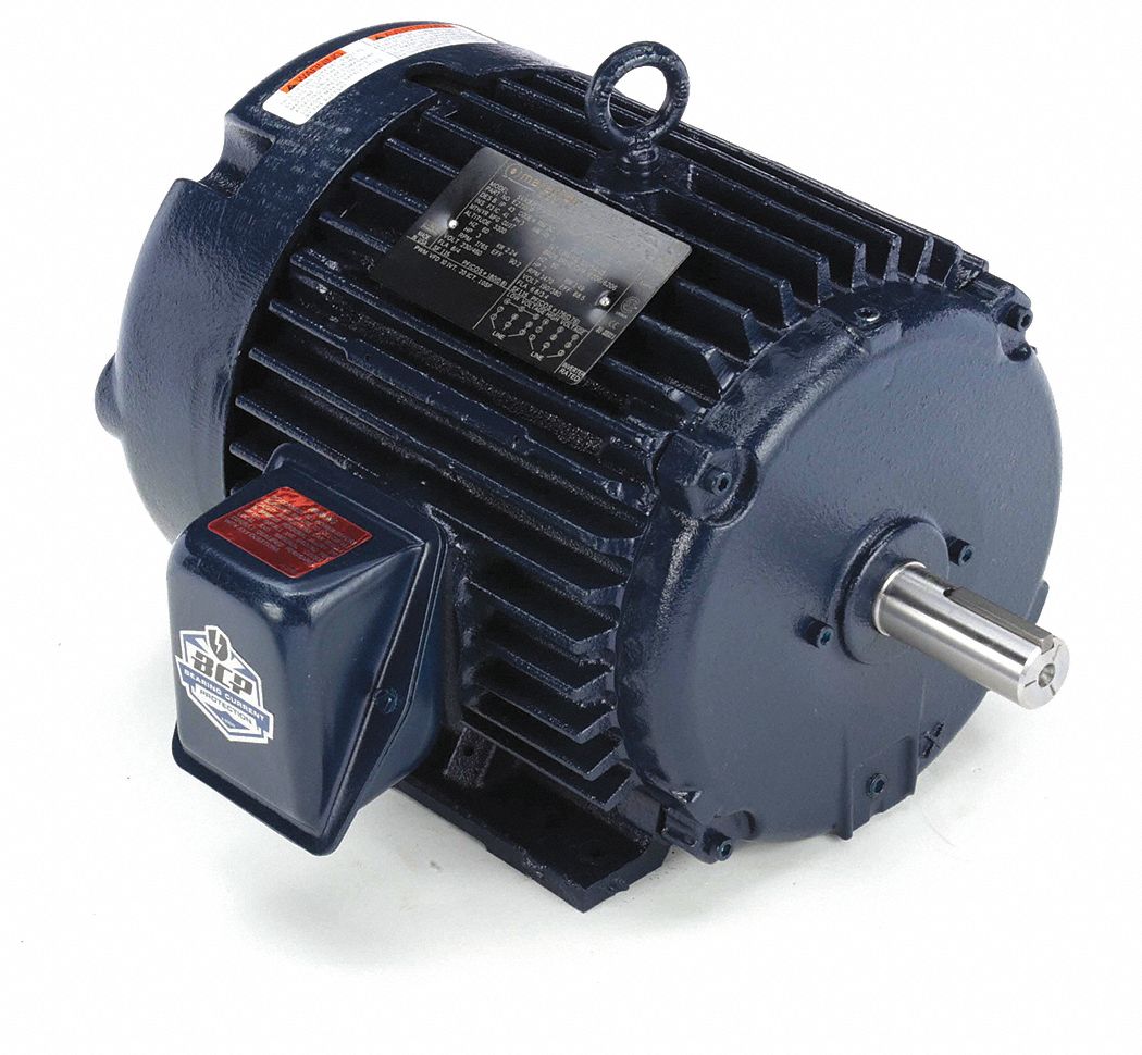 General Purpose Motor: Totally Enclosed Fan Cooled, Rigid Base Mount, 3 HP