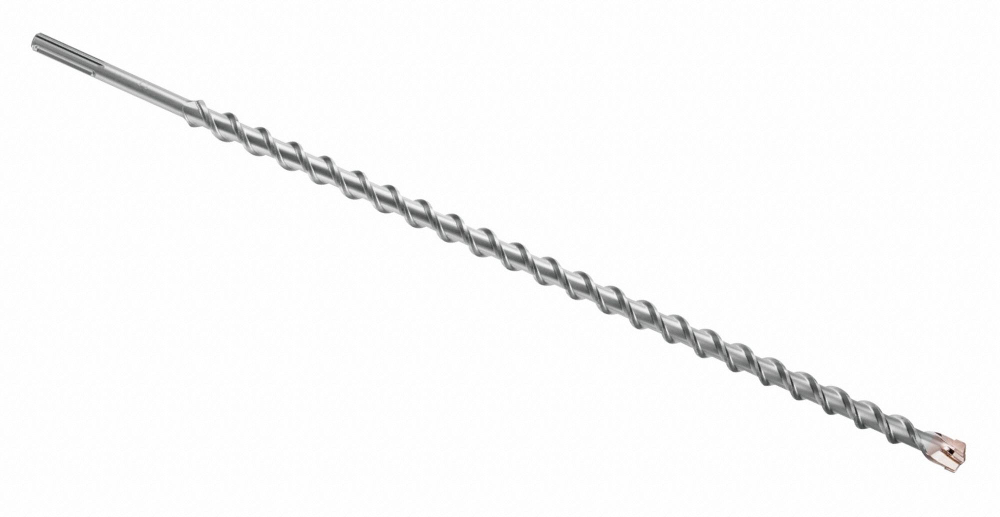 ROTARY HAMMER DRILL BIT, 1⅛ IN BIT SIZE, 31 IN MAX DRILLING DEPTH, 36 IN L, CARBIDE