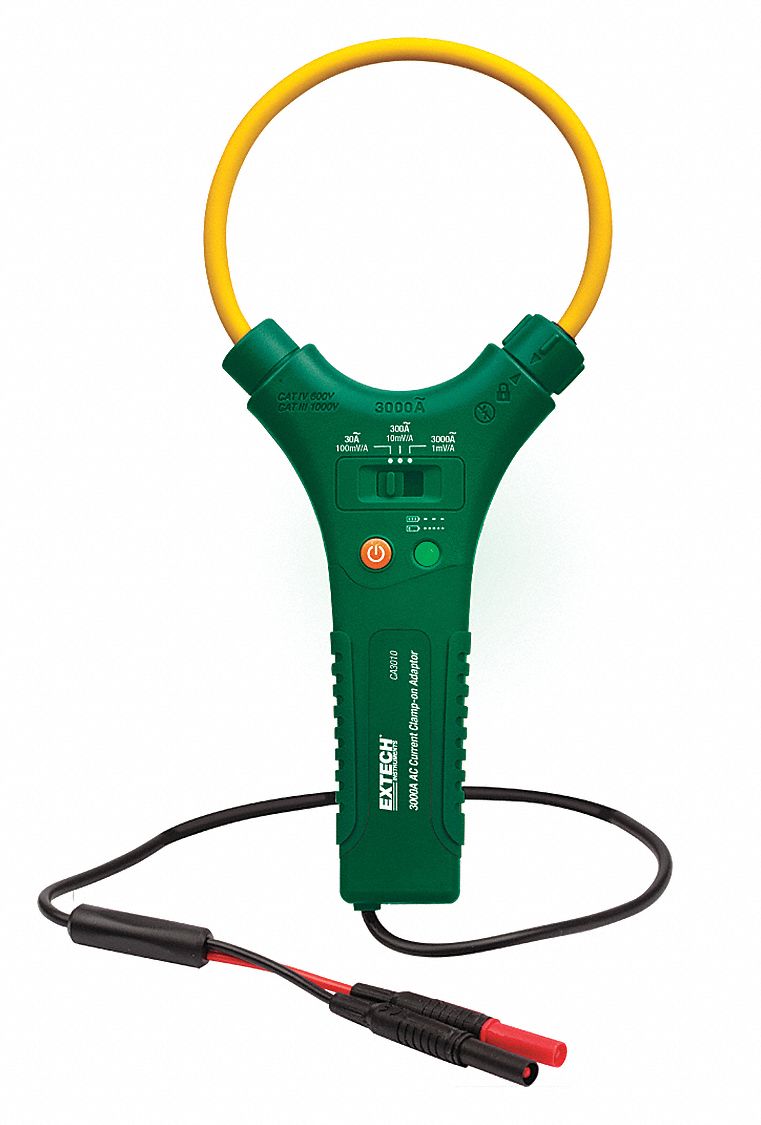 EXTECH Flex Digital Clamp Meter, 4.5 in (114 mm) Jaw Capacity, CAT IV