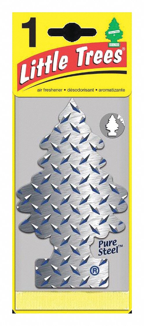 AIR FRESHENER, PURE STEEL, DURATION 720 HOURS, TREE TYPE