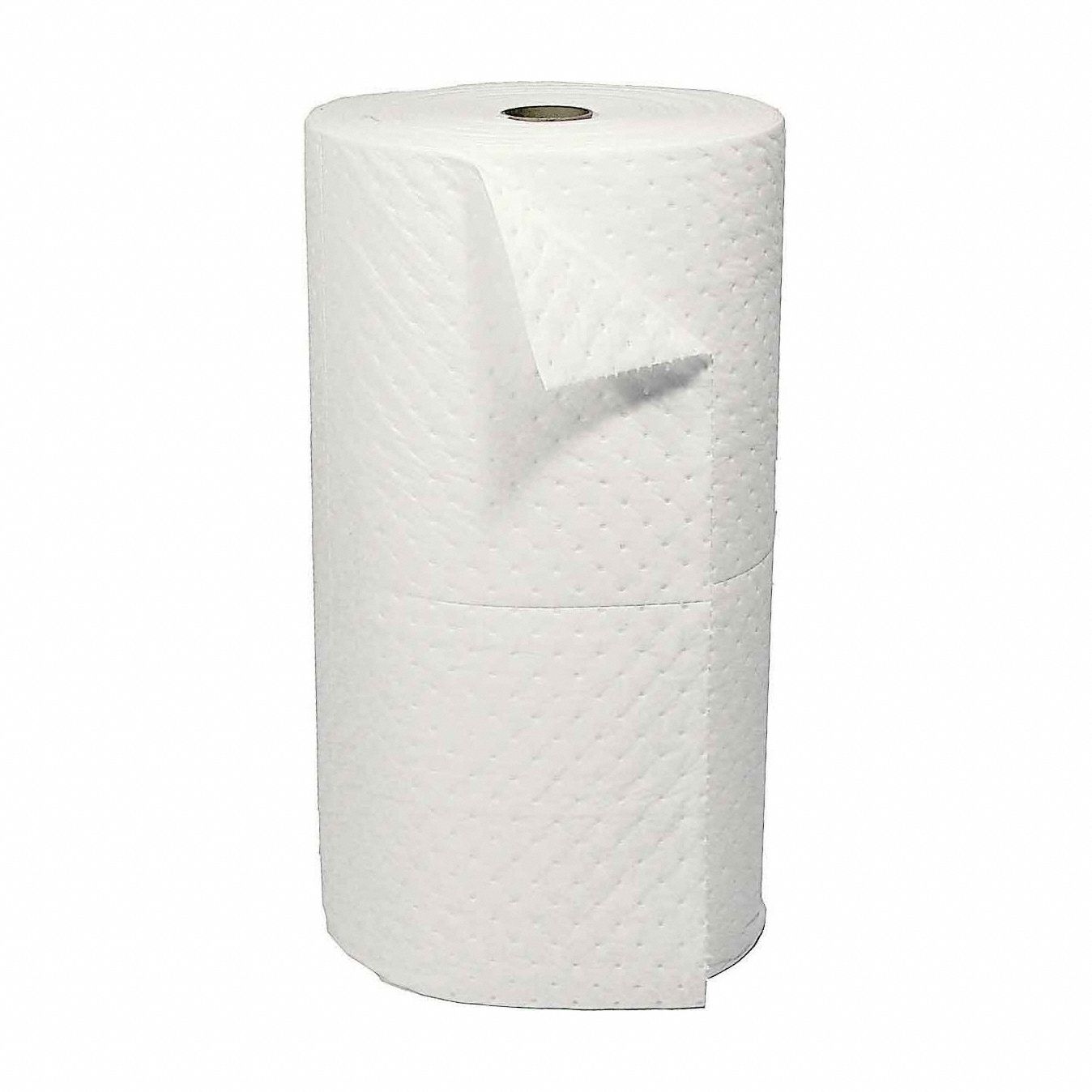 Sorbent Roll: Polypropylene, White, 150 ft Roll Lg, 30 in Roll Wd
