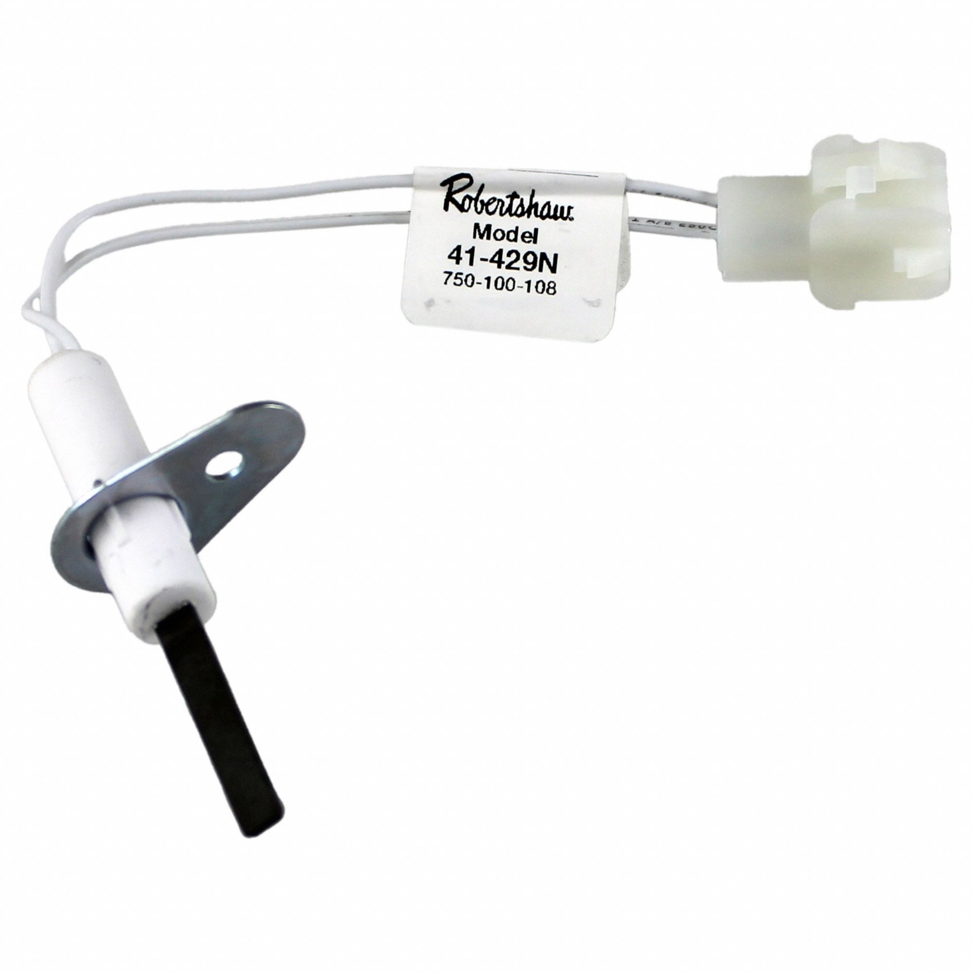 Direct Spark Igniter: OEM, Silicon Nitride, 4 1/4 in Lead Lg, 120V AC, Hardwired, Round Tip