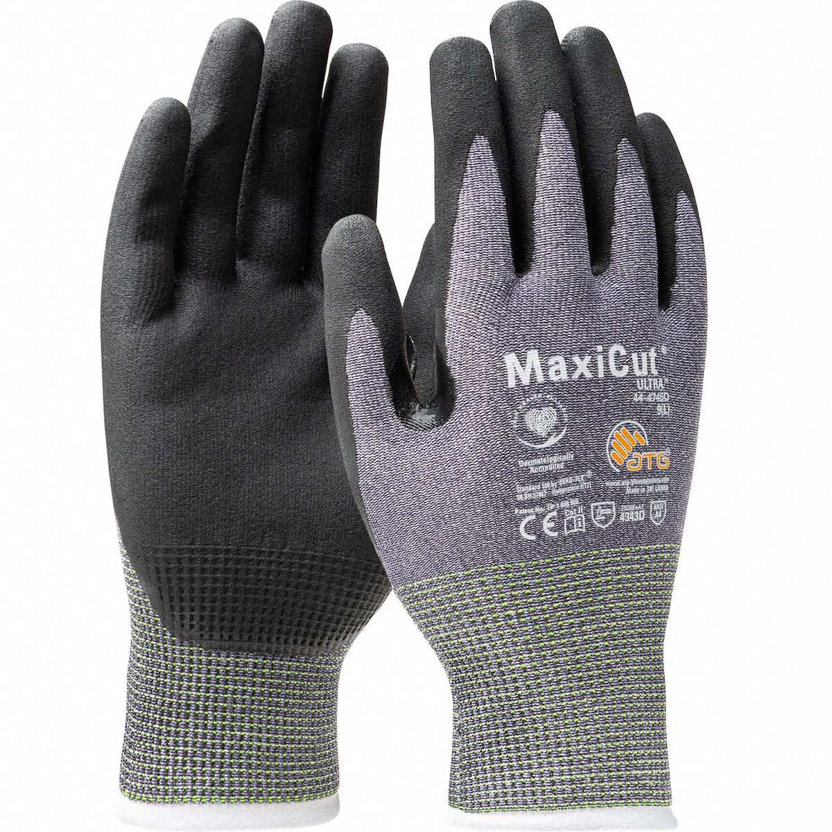 Makita T-04123 FitKnit Guanti Antitaglio Livello 1 Con Rivestimento In Nitrile - Taglia L/XL, Resistenti E Comodi